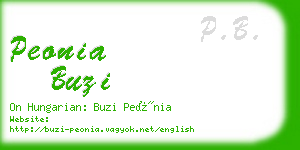 peonia buzi business card